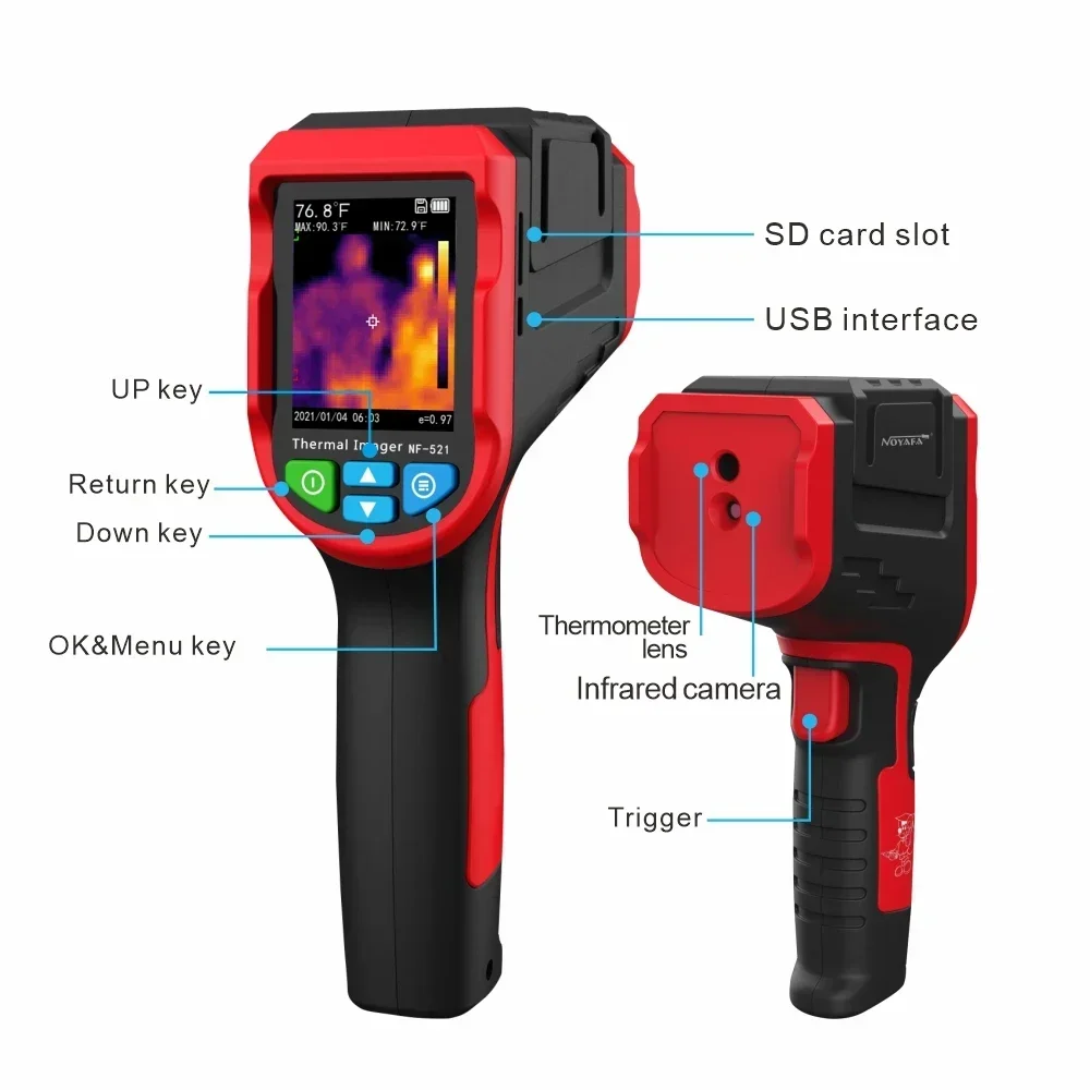 열화상 카메라, 적외선 열화상 이미징, 수위 누수 감지 - Nf 521 Thermal Imaging Camera 리뷰 및 가격