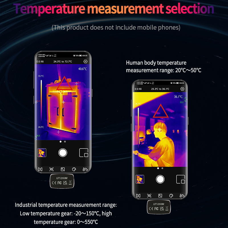 UNI-T 휴대폰용 열화상 카메라 UTI260M UTI - Thermal Imaging Camera 256X192 리뷰 및 가격